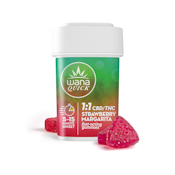 WANA - STRAWBERRY MARGARITA  THC:CBD - 1:1 - QUICK ACTING GUMMIES - 100MG