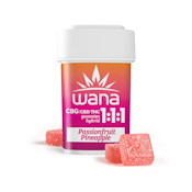 WANA - PASSIONFRUIT PINEAPPLE THC:CBD:CBG - 1:1:1 - GUMMIES - 100MG